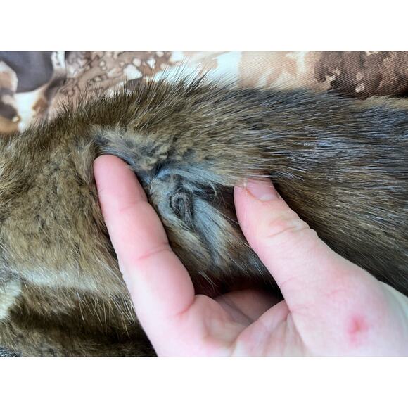 Vintage Furs by Pollans Mink Leatrim Race Collar Mid length Coat - Picture 10 of 13